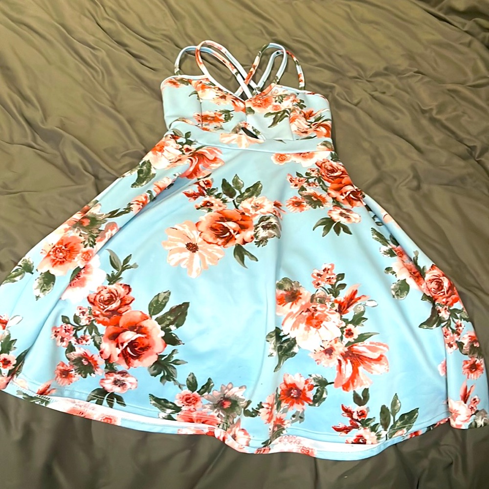 Spring floral dress
